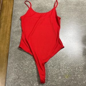 F21 Red Bodysuit